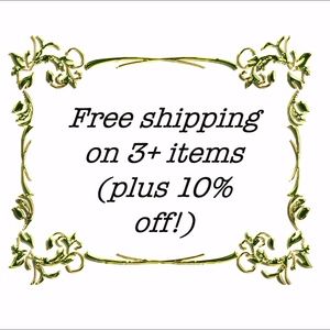 Free shipping on 3+ items from my closet